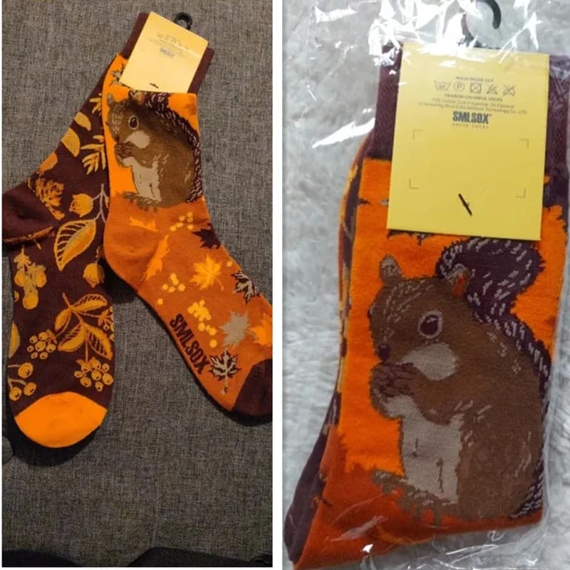 Chaussettes unisex originales motifs animaux AB Tide - cadeau anniversaire coloré chat chien koala vache
