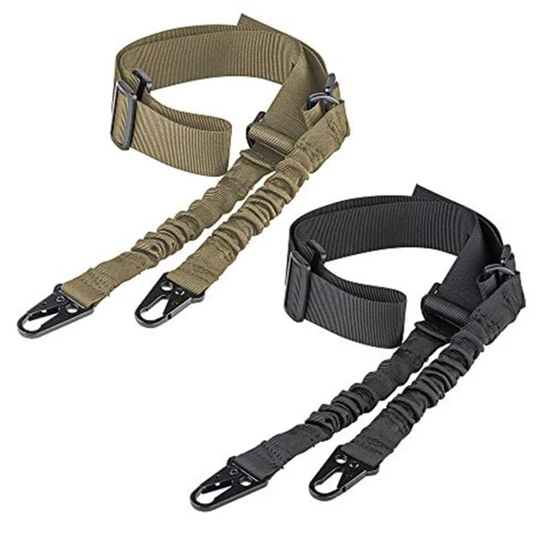 Bretelle fusil 2 points réglable pêche - Sangle traditionnelle crochet QD métal fusil pêche AR AK