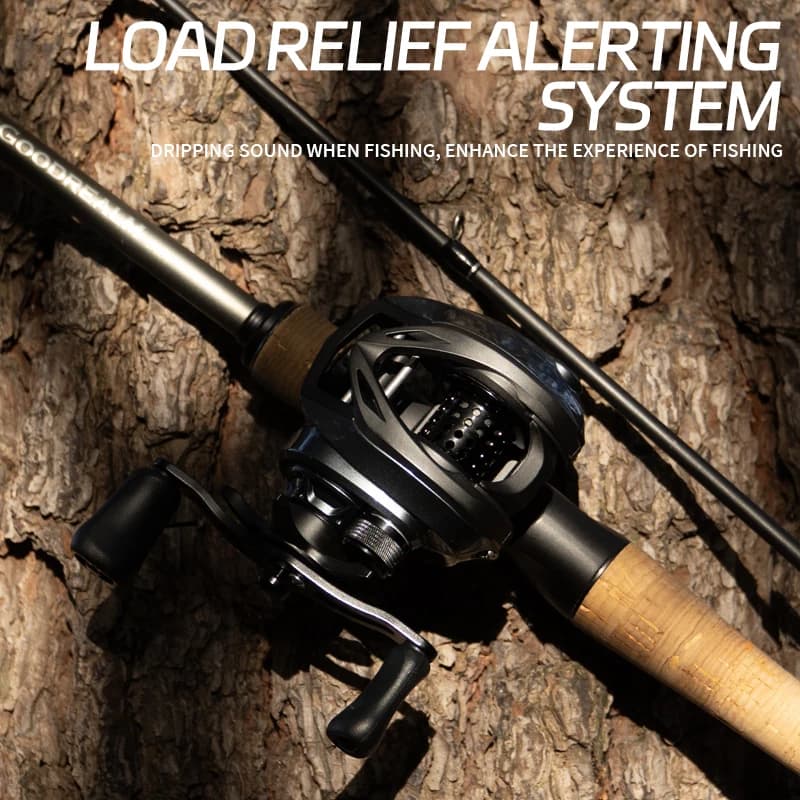 Moulinet baitcasting électrique DEUKIO DC pour carpe - Ratio 7.1:1 avec système électronique