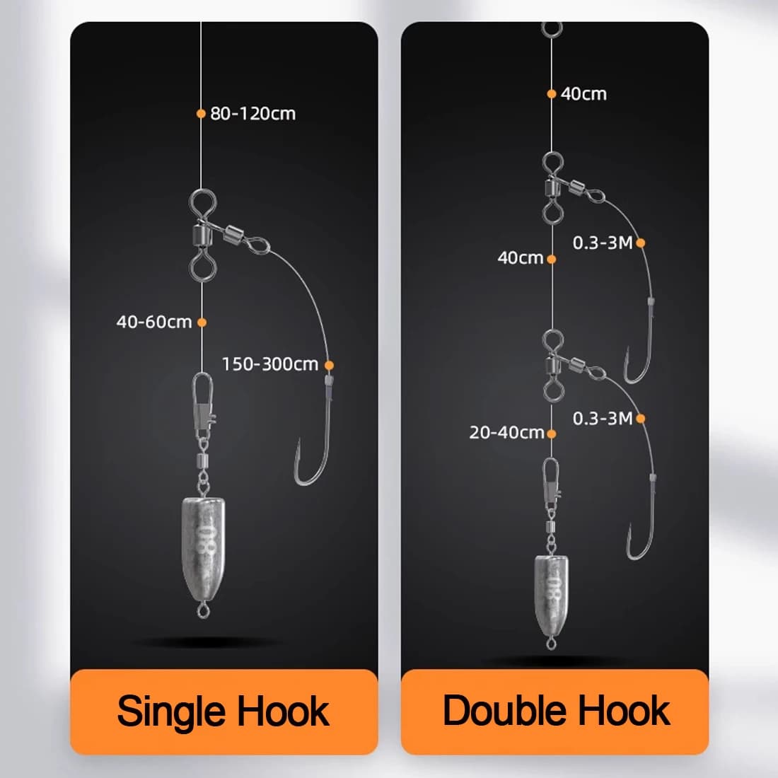 Émerillons triangle pêche 3 voies pour fond catfish et pêche à rôder accessoires carnassiers