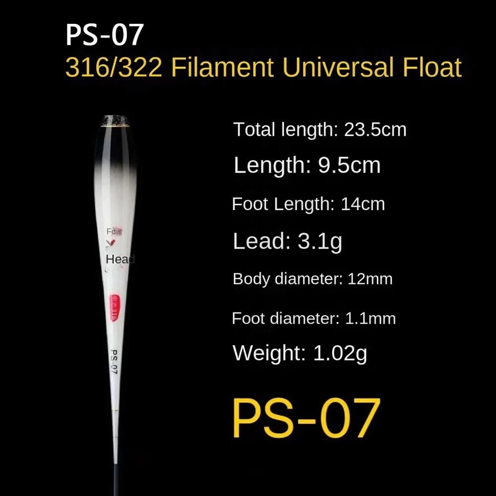 Flotteurs composite nano partie inférieure - Corps flottant avec bouchons plastique pêche