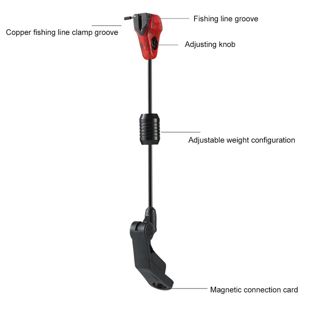 Composant d'alarme de touche pour pêche à la carpe - Swinger sensible pour détection précise en mer et rivière