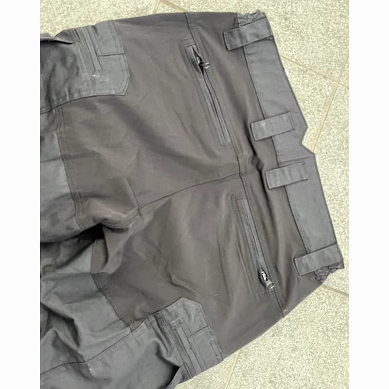 Pantalon urbain pêche noir respirant pour pêche urbaine et pêche en ville discrète