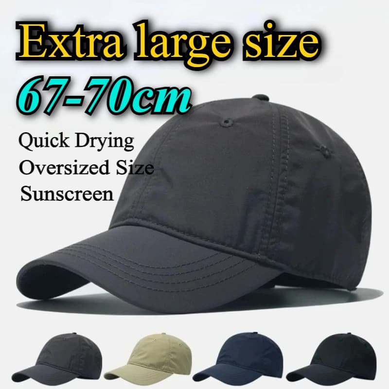 Casquette grande taille 70cm pêche homme - Chapeau visière grand format pour pêcheurs