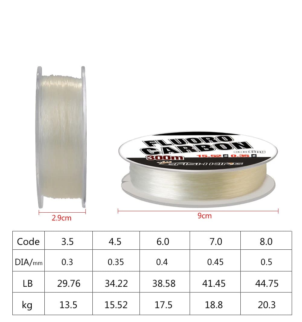 Fil de pêche fluorocarbone NGB 300m revêtu monofilament nylon importé Japon carpe professionnel