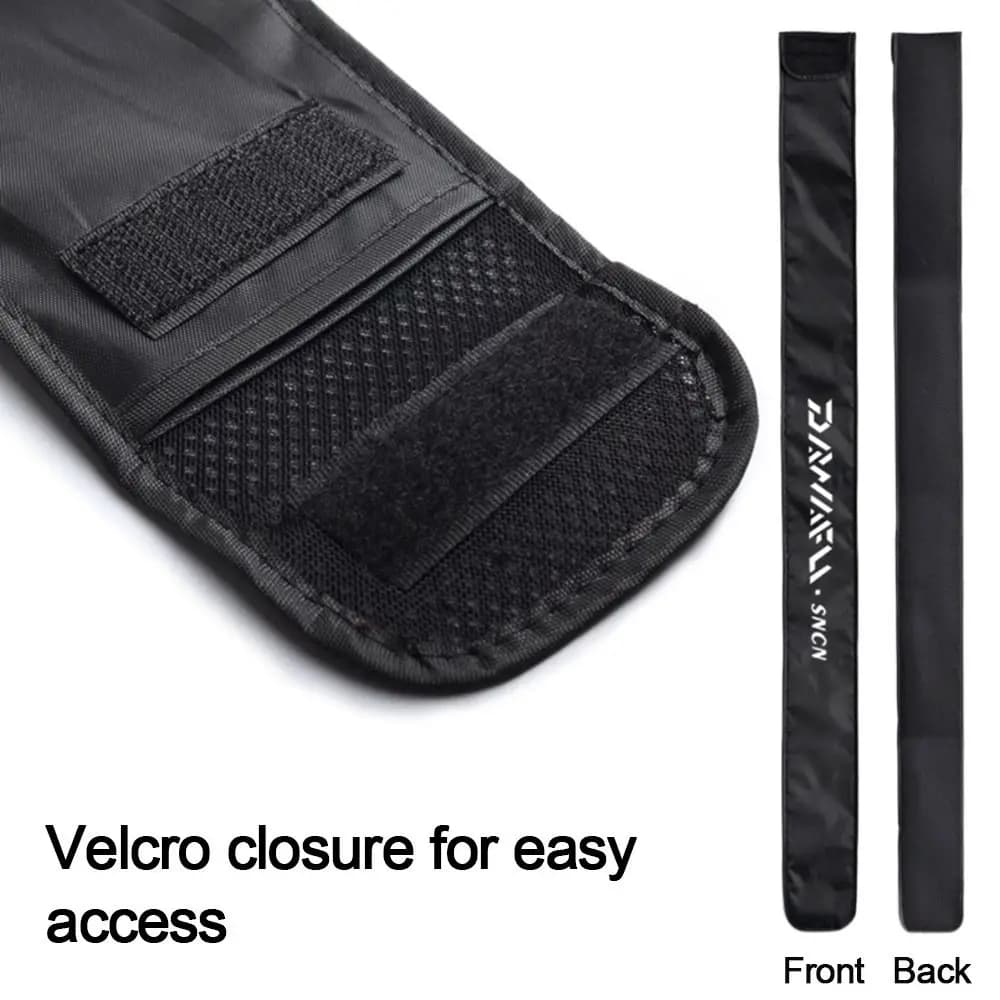 Sac pliable nylon canne pêche portable grand capacité rangement équipement accessoires pêche étui