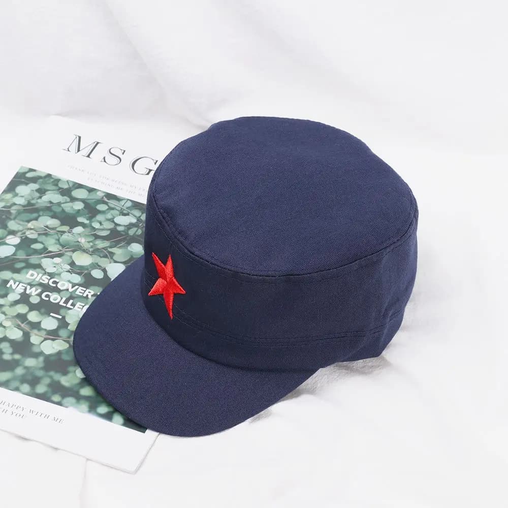 Casquette militaire classique étoile rouge - Protection solaire ajustable pour pêche et sports
