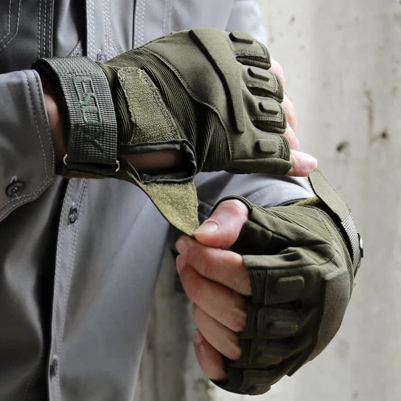 Gants tactiques ESDY demi-doigts pour pêche airsoft et tir protection main légère outdoor