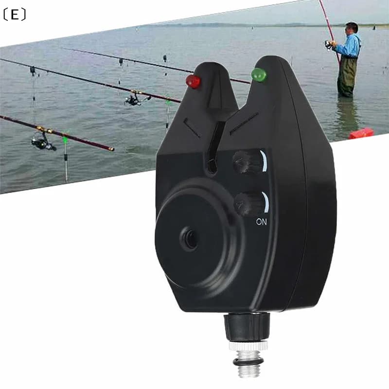 Détecteur de touches portable pour pêche avec LED - Équipement rappel morsures alarme lumineuse compacte