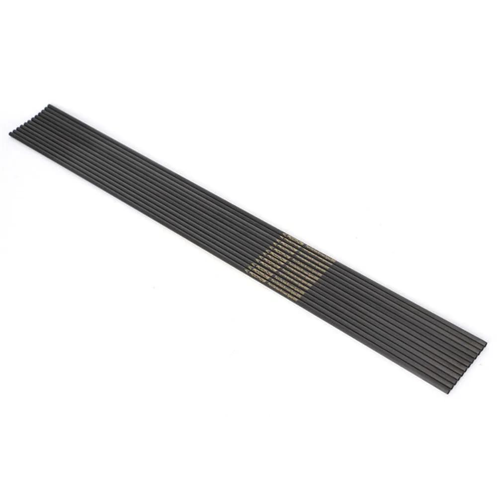 Fûts flèches carbone pur 30" inserts encoches ID6.2 spine 300-800 pour chasse pêche tir à l'arc cible