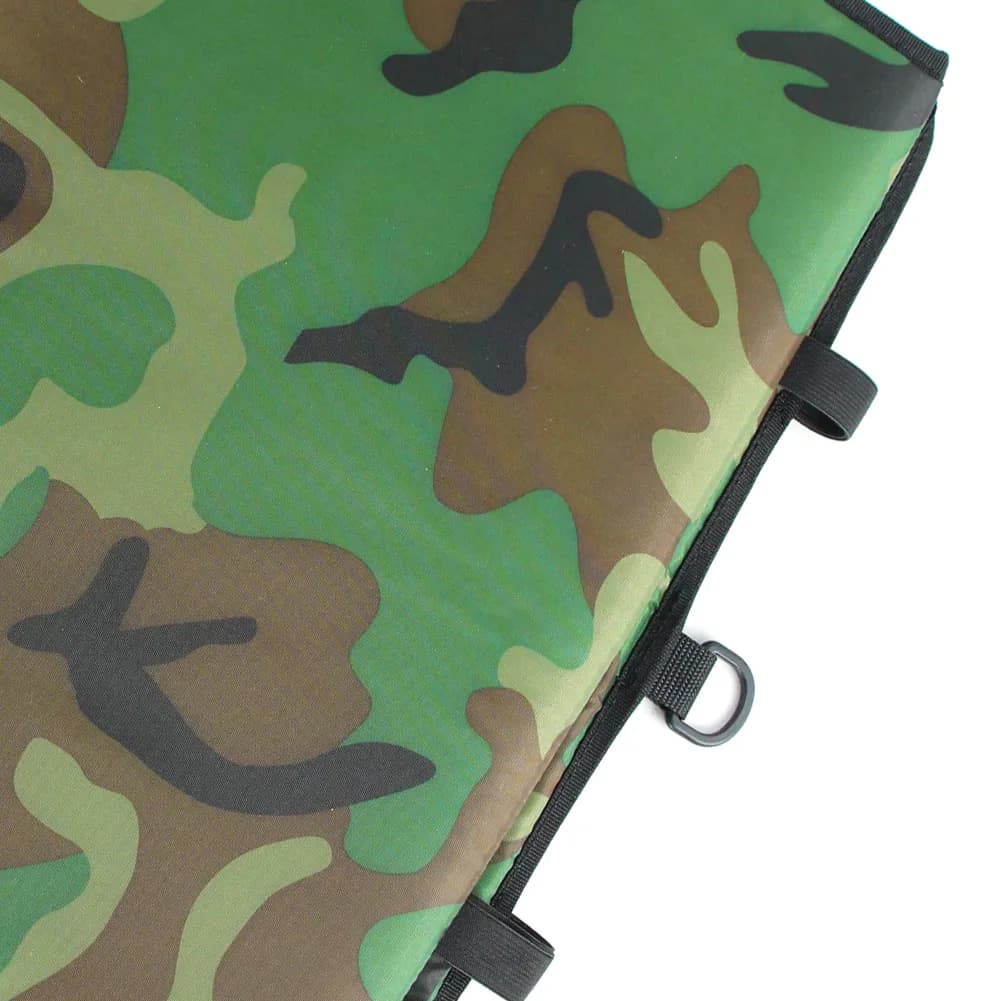 Tapis de décrochage pêche en toile Oxford pliable - Accessoire rembourré pour carpiste