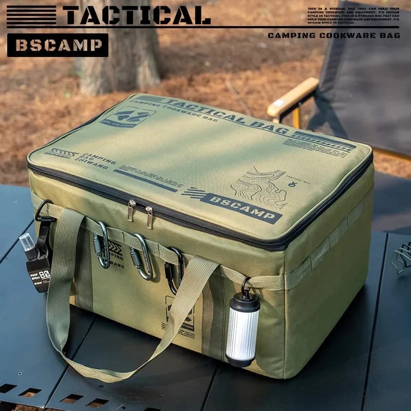 Sac de rangement tactique 30-42L pour matériel de pêche - Boîte isolante pliable étanche transport