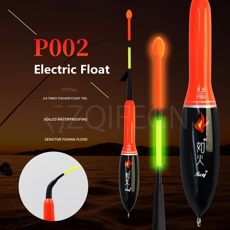 Flotteur de pêche électrique lumineux ZYZHE Sea Rock en bois de paulownia résistant à la casse