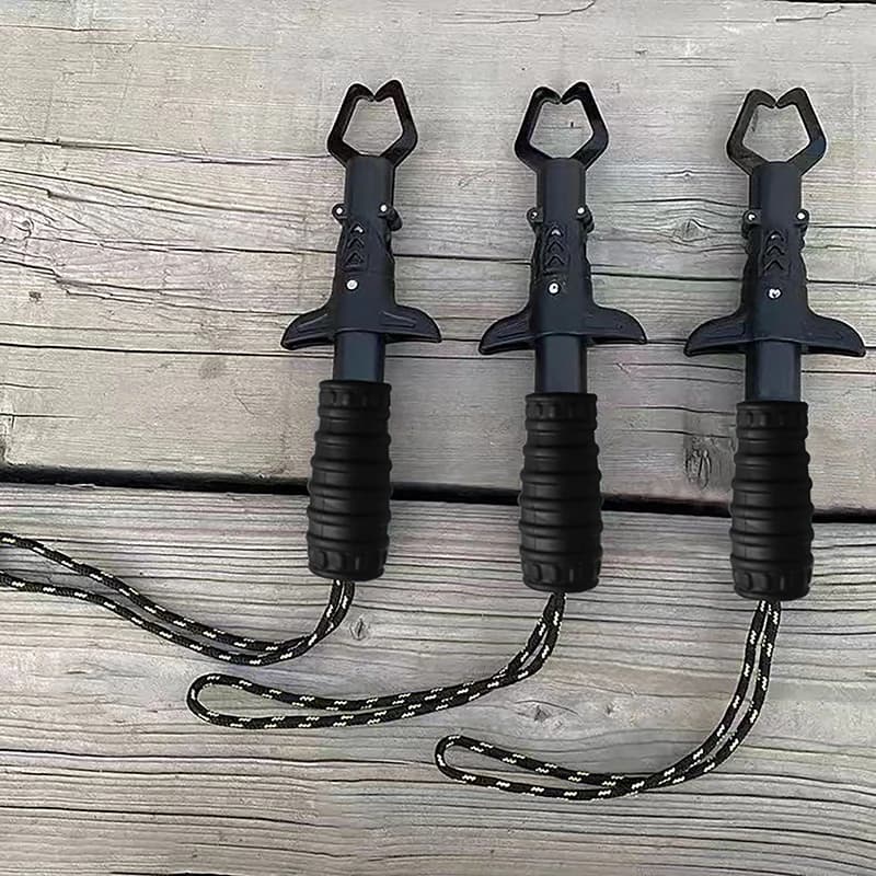 Pince à prise labiale (Lip Gripper) pour poisson avec pèse-poisson intégré - Anti-rouille pour débutant pêche