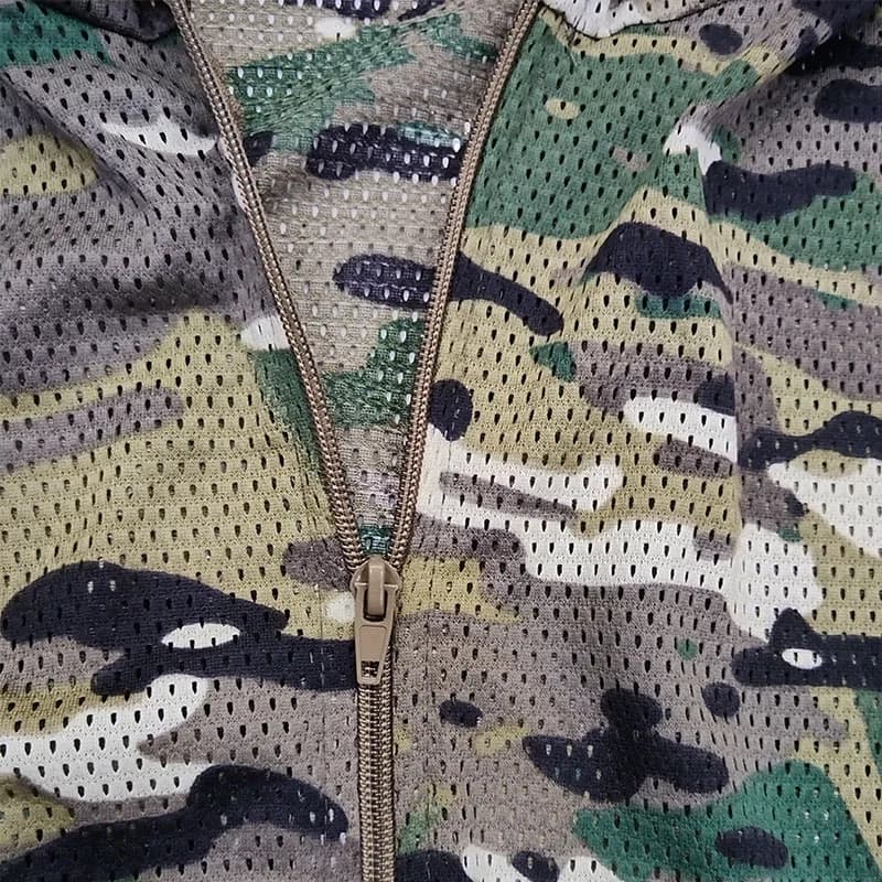 Ghillie Suit à Capuche Anti-Moustiques - Tenue Pêche Chasse Randonnée Tactique Extérieur