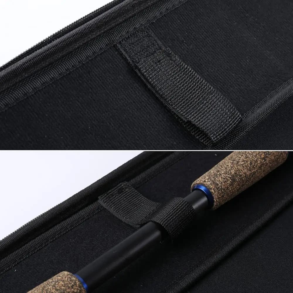 Sac leurre Sougayilang coque dure noir - Étui portable multifonction pour canne à pêche et accessoires