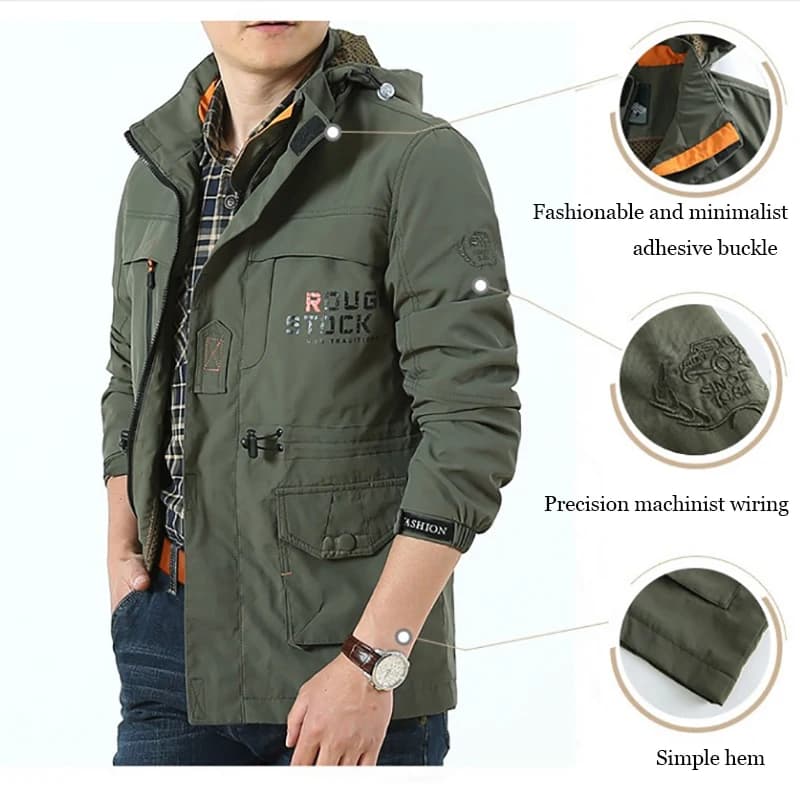 Veste business casual homme séchage rapide légère pour pêche et escalade