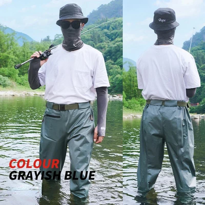 Combinaison de waders respirants avec bottes intégrées pour la pêche en rivière homme - Ensemble étanche