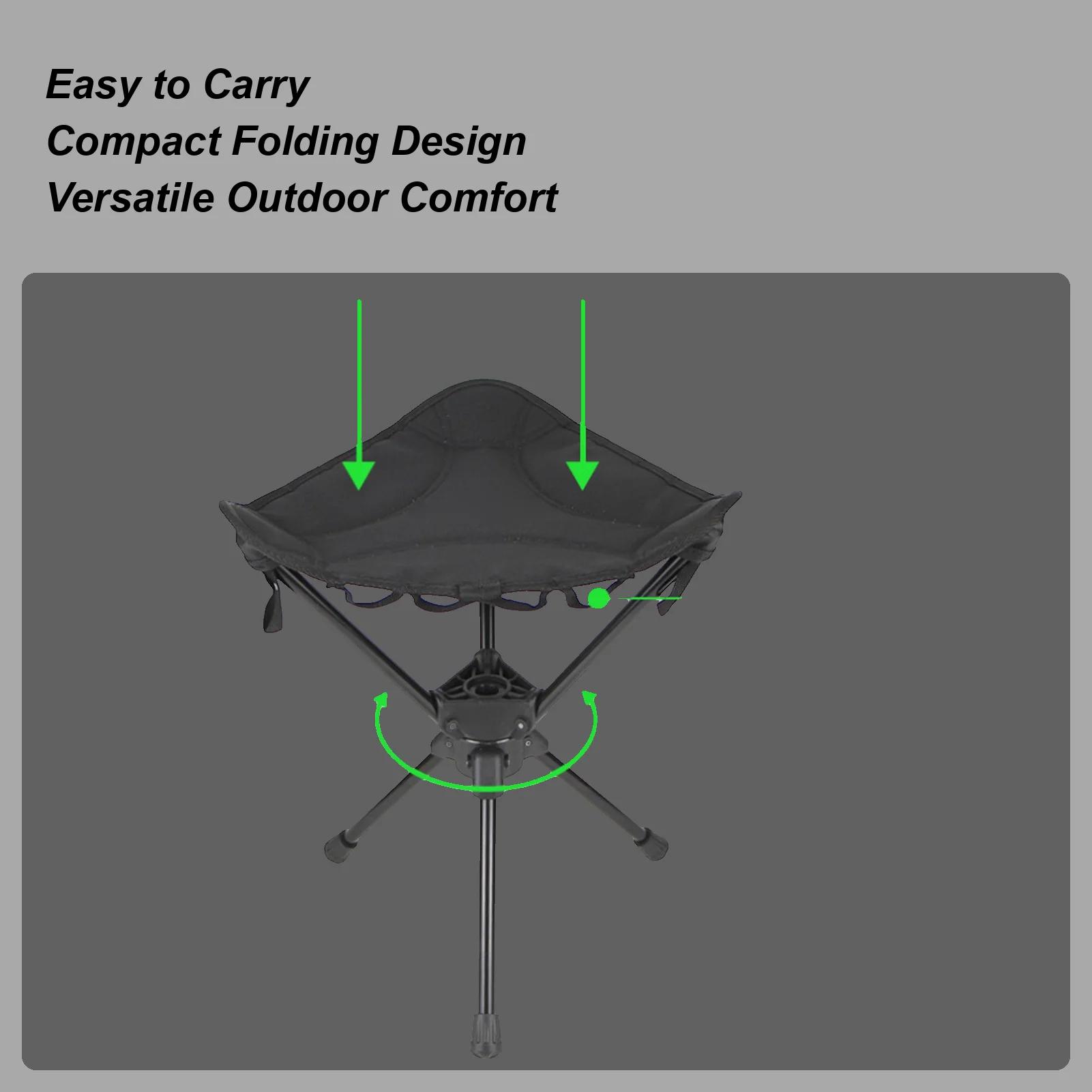 Chaise pivotante pliante camping légère pêche chasse randonnée sac à dos voyage pelouse université