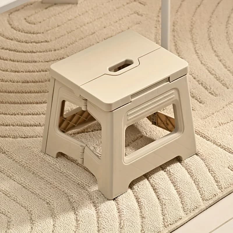 Tabouret pliant portable 1 pièce en plastique durable pour voyages et pêche d'aventure
