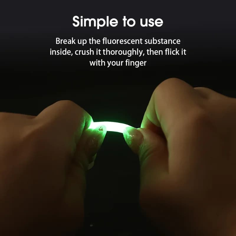 100PCS tiges luminescentes fluo pêche nocturne - tiges flottantes lumineuses pour matériel pêche