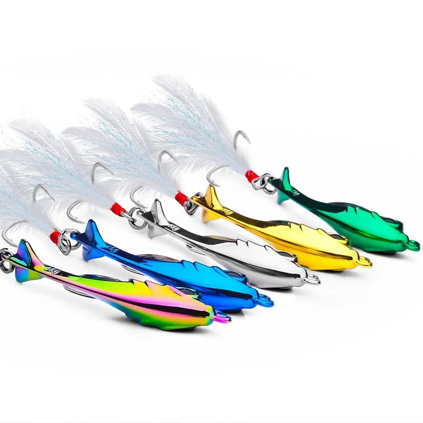 Leurre de pêche spinner métal séquenceur VIB pour truite et poisson carnassier en eau salée avec hameçon
