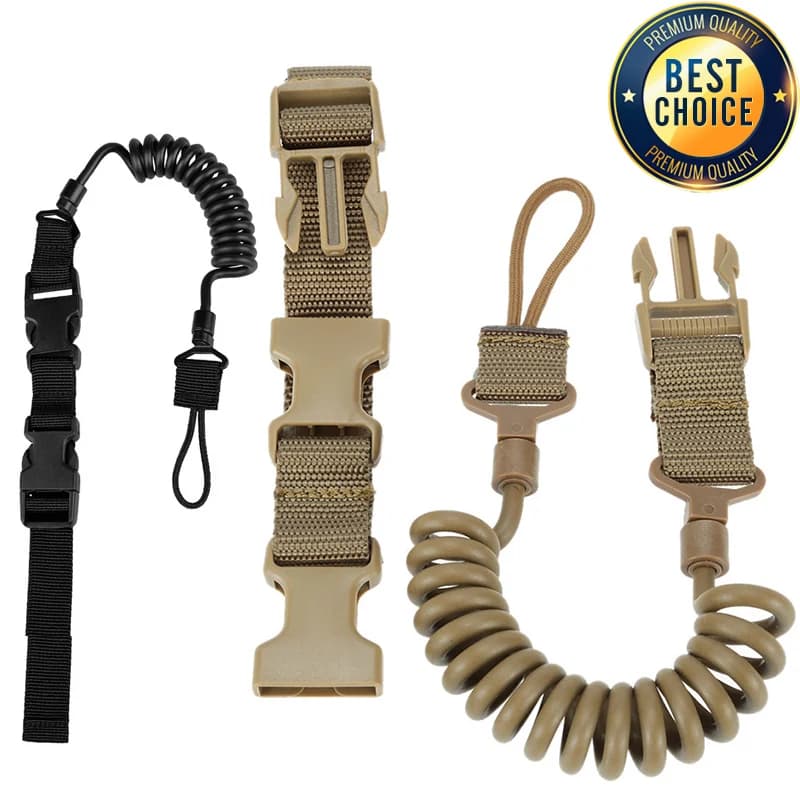 Bretelle fusil tactique 2 points élastique polyvalente pour carabine pistolet fusil de chasse pêche