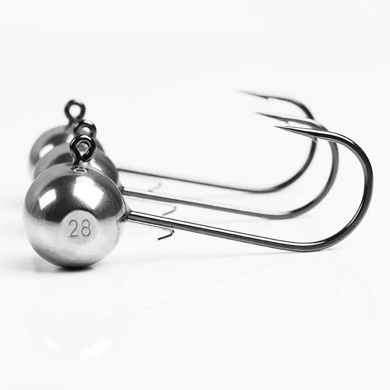 Hameçon Tungsten Jig Head 1g à 7g pour pêche du rockfish avec leurre souple shaky head barbé