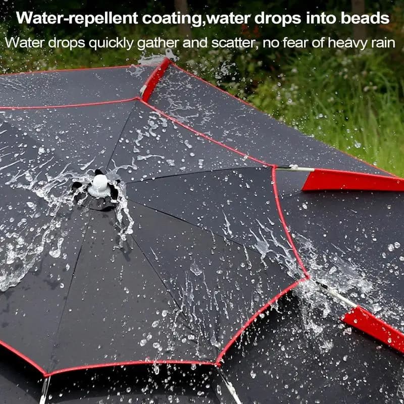 Parapluie de pêche 1,8m rotation 360° épais pliable protection soleil neige plage camping