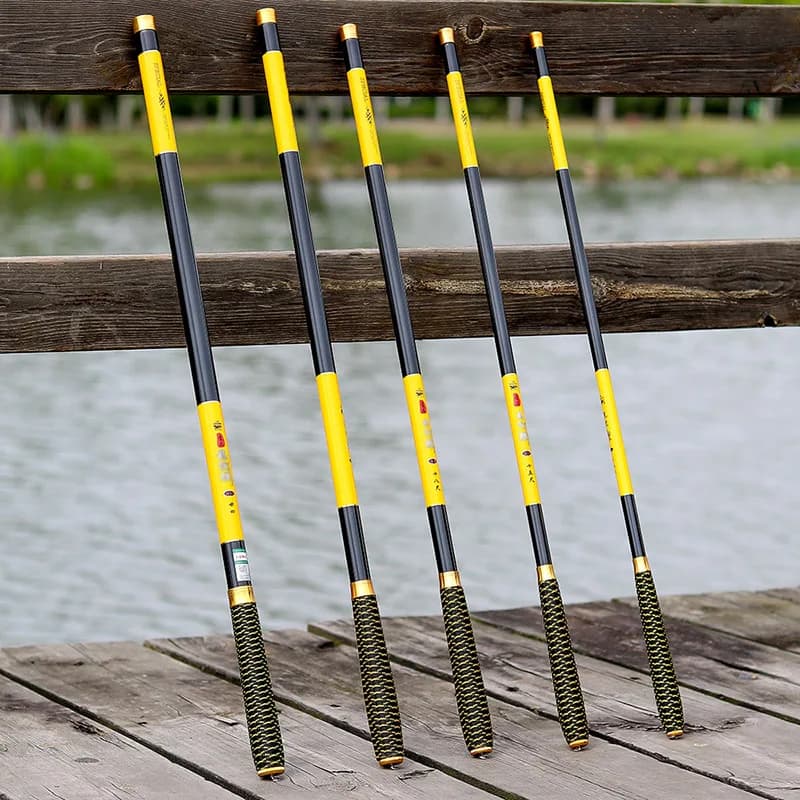 Canne télescopique JOSBY stream hand rod 3.6-7.2m fibre carbone ultralight pour pêche en rivière
