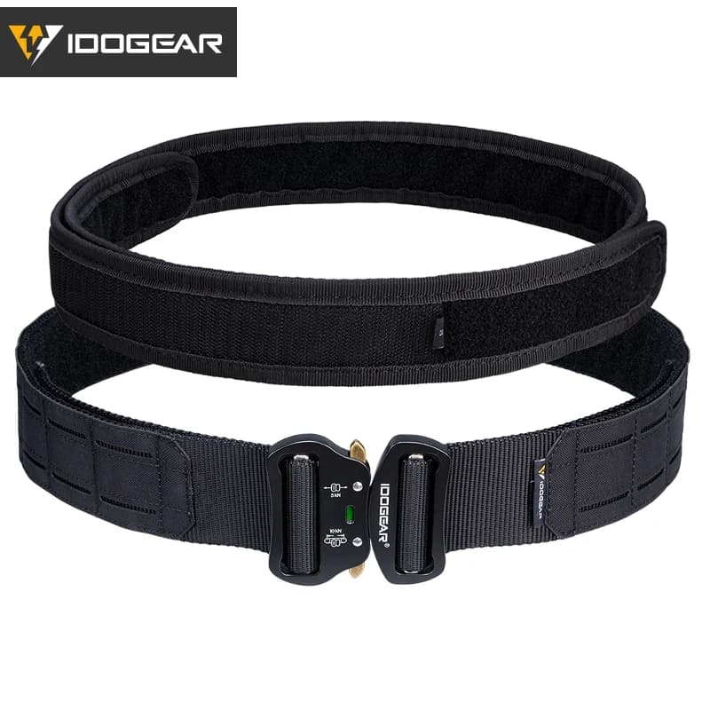Ceinture tactique IDOGEAR 2 pouces boucle métal rapide Molle laser pêche chasse ceinture homme