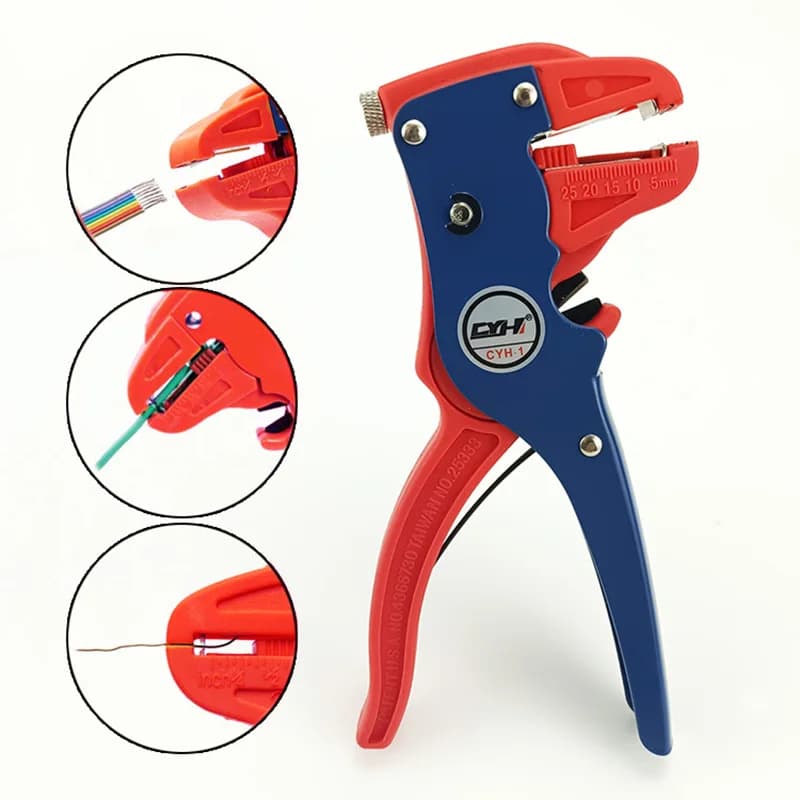 Pince automatique dénudeuse et coupe-fils réglable 2 en 1 pour câbles électriques pêche