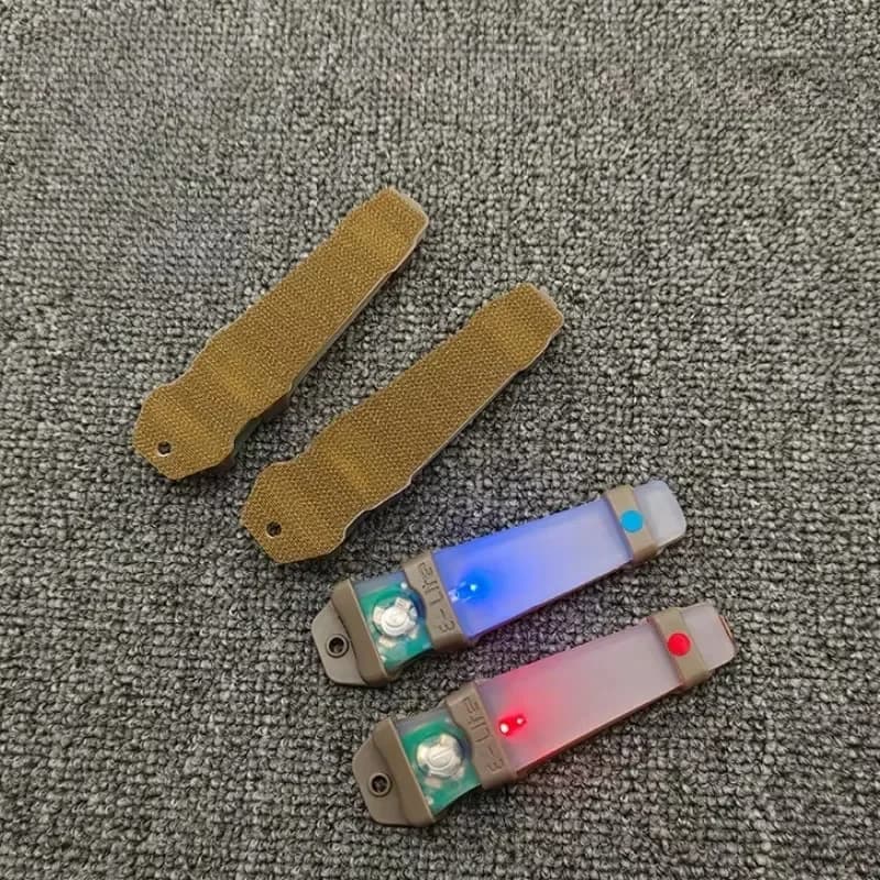 Casque tactique FMA avec lumière stroboscopique IR - Lampe identification étanche randonnée survie