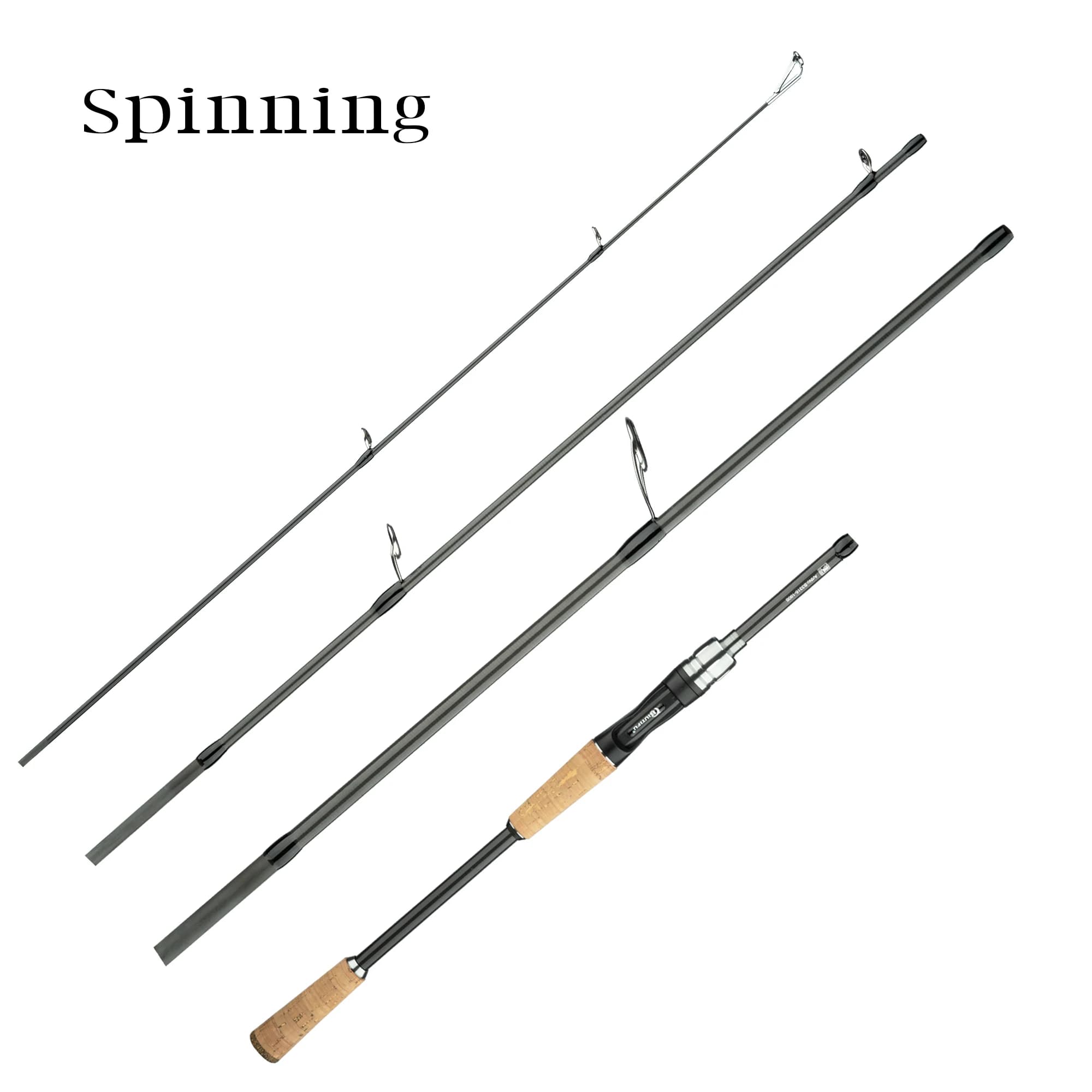Canne spinning carbone BIUTIFU voyageur 5-35g M Fast, ultralégère pour truite et petits leurres casting