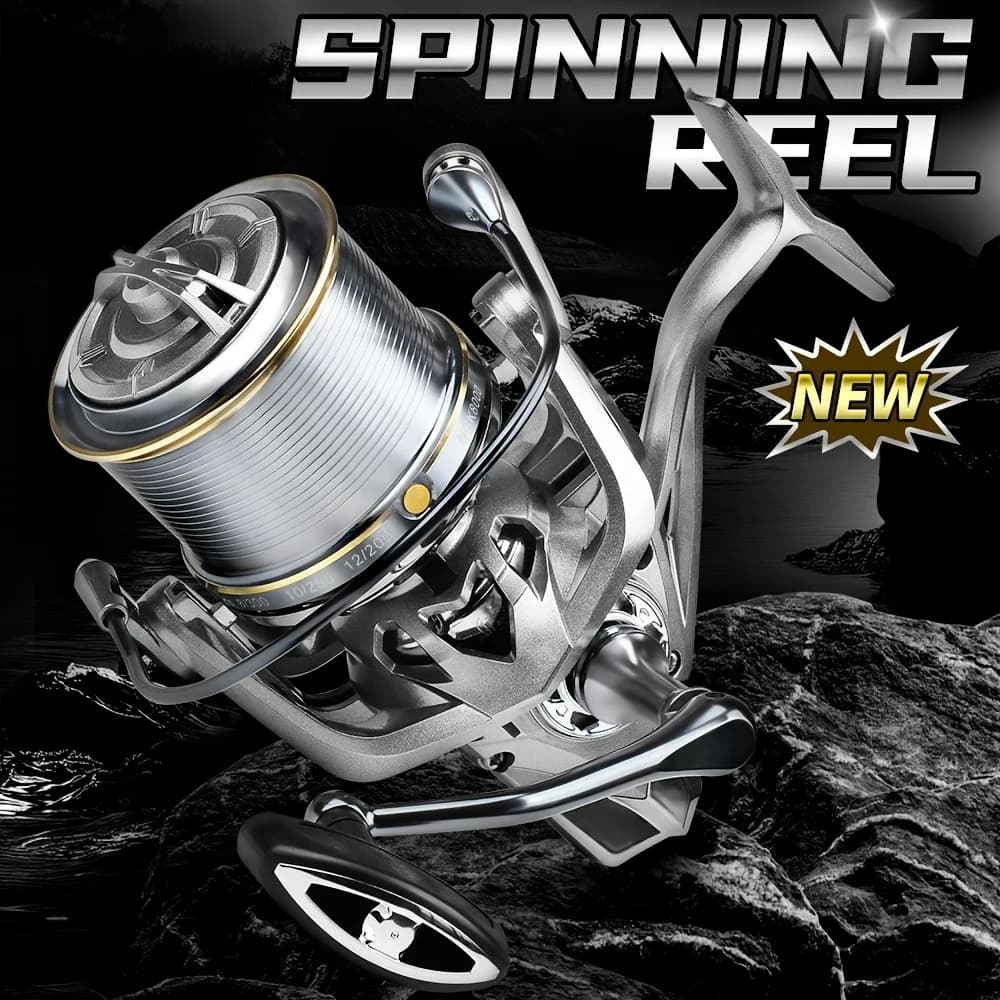 Moulinet de pêche spinning NGK puissant 25KG avec roulements acier inoxydable pour eau salée et eau douce