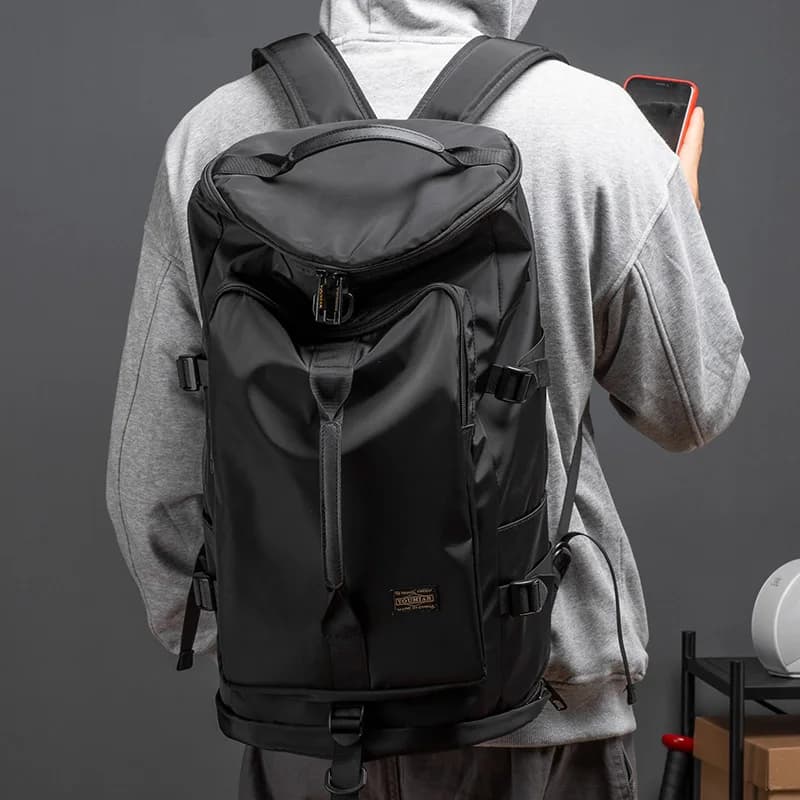 Grand sac de voyage étanche pour pêche homme - Duffle backpack sport multifonction pour expéditions extérieures
