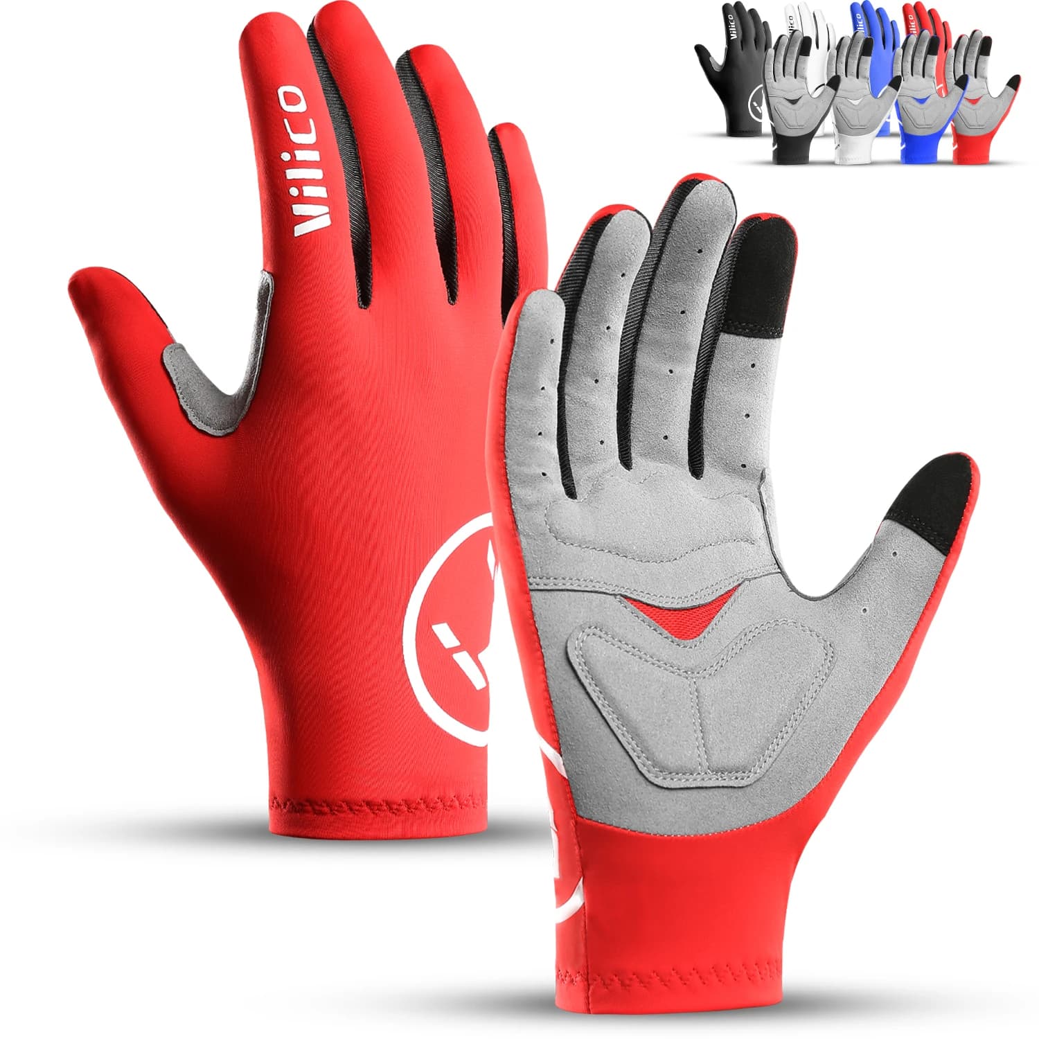 Gants vélo coupe-vent Breaking Wind - Antidérapants pour course route et VTT hommes femmes