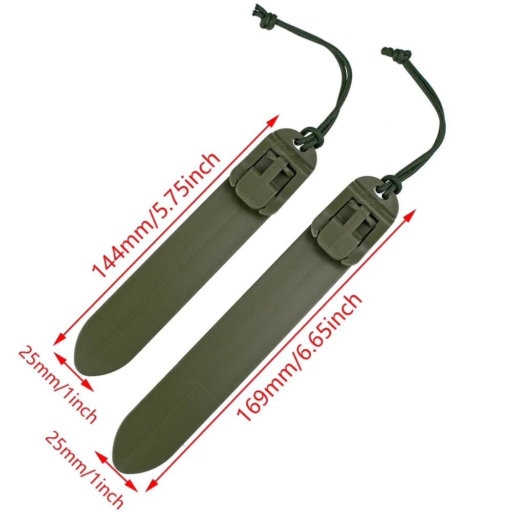 Bâton tactique MOLLE pêche - Libération rapide, connexion PALS, polymère acétal chasse pêche