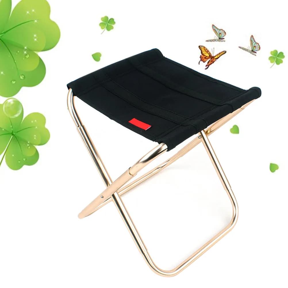 Chaise extérieure légère pliable à dossier tissu ouverture rapide pour pêche et plage