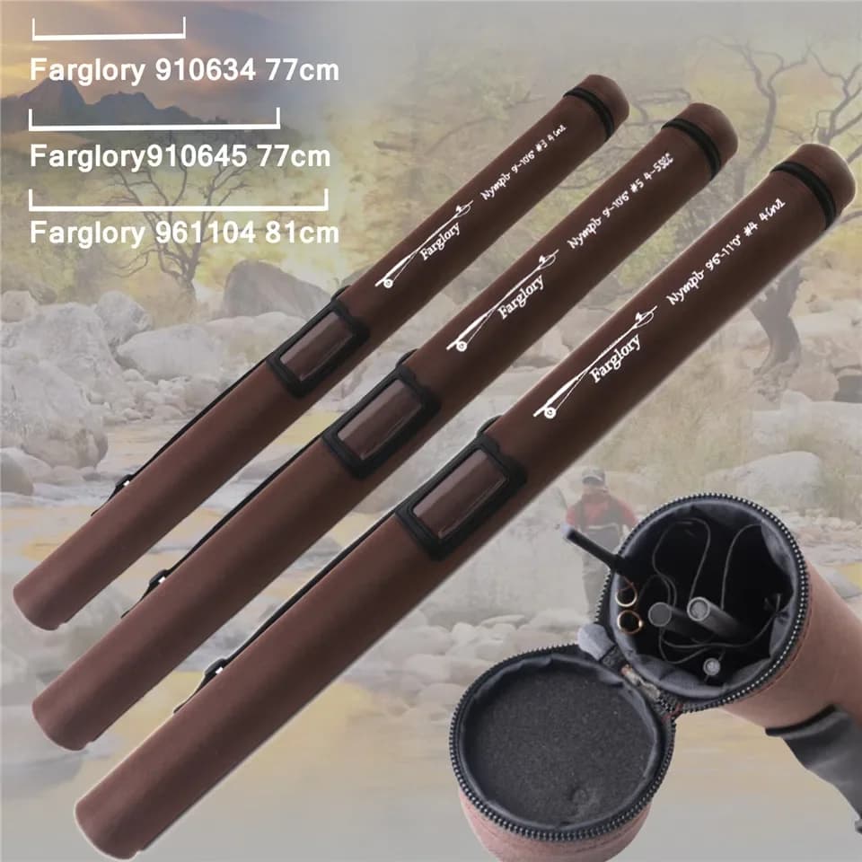 Canne à mouche nymphage technique MAXIMUMCATCH Farglory 9-11ft 3-5WT action medium-fast avec rallonge