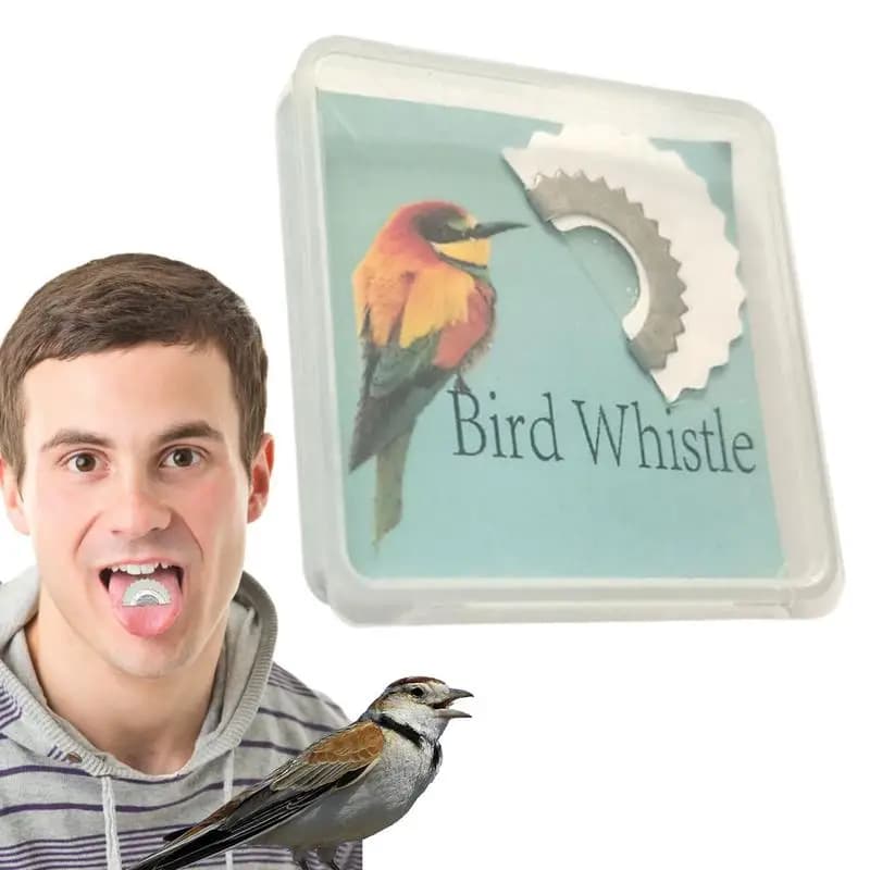 Sifflet oiseau caché dans bouche - appeleur magique pêche trucs divertissement outil amusement