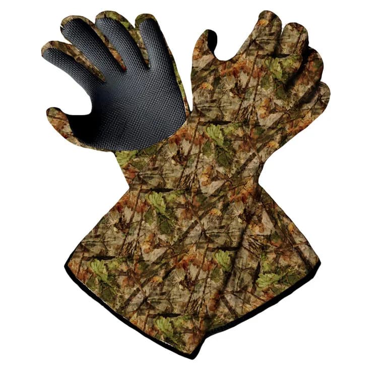 Gants chasse hiver étanches poignets longs camouflage pêche homme qualité pro