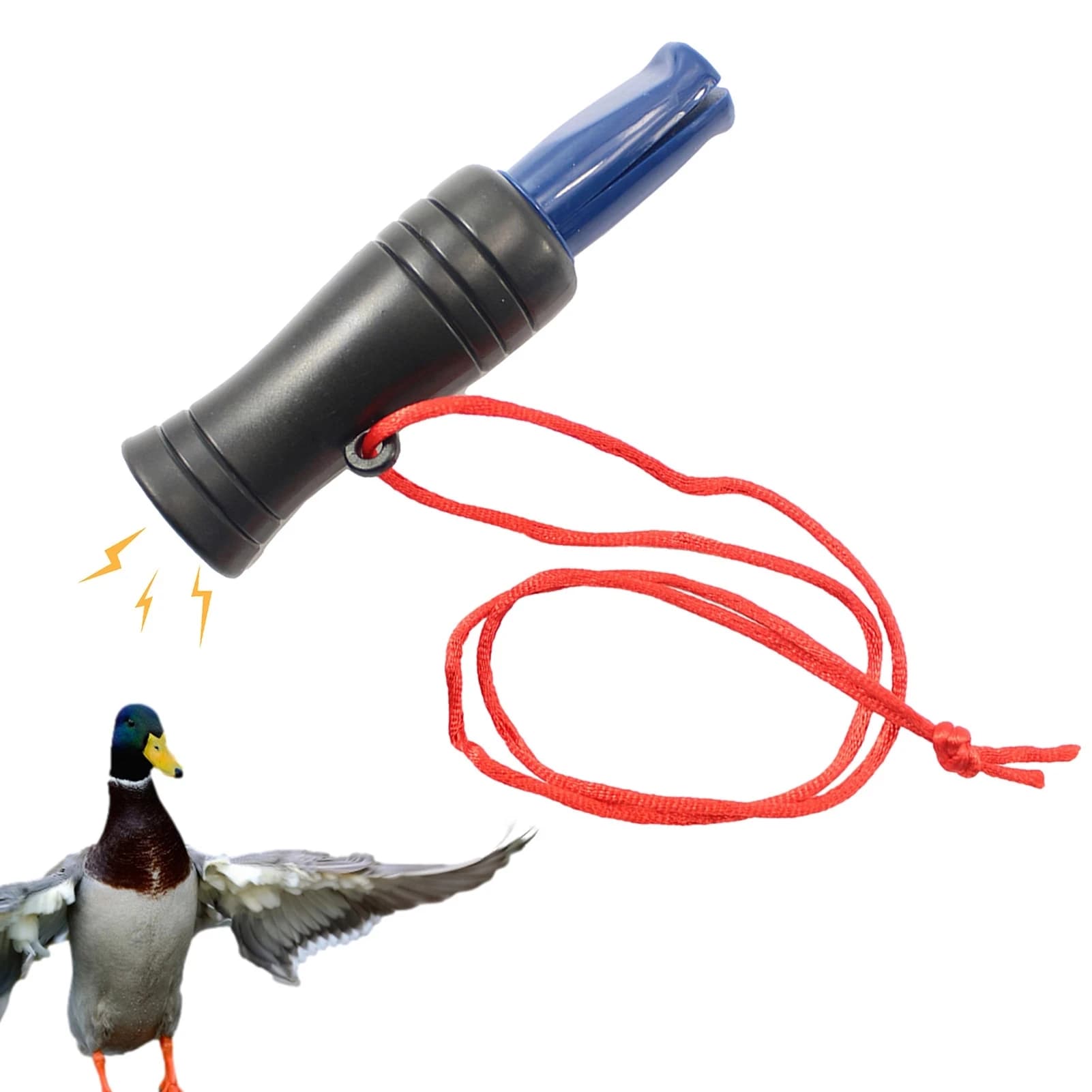 Sifflet appel canard chasse - leurre canards sauvages oies faisans accessoire chasseur plastique durable