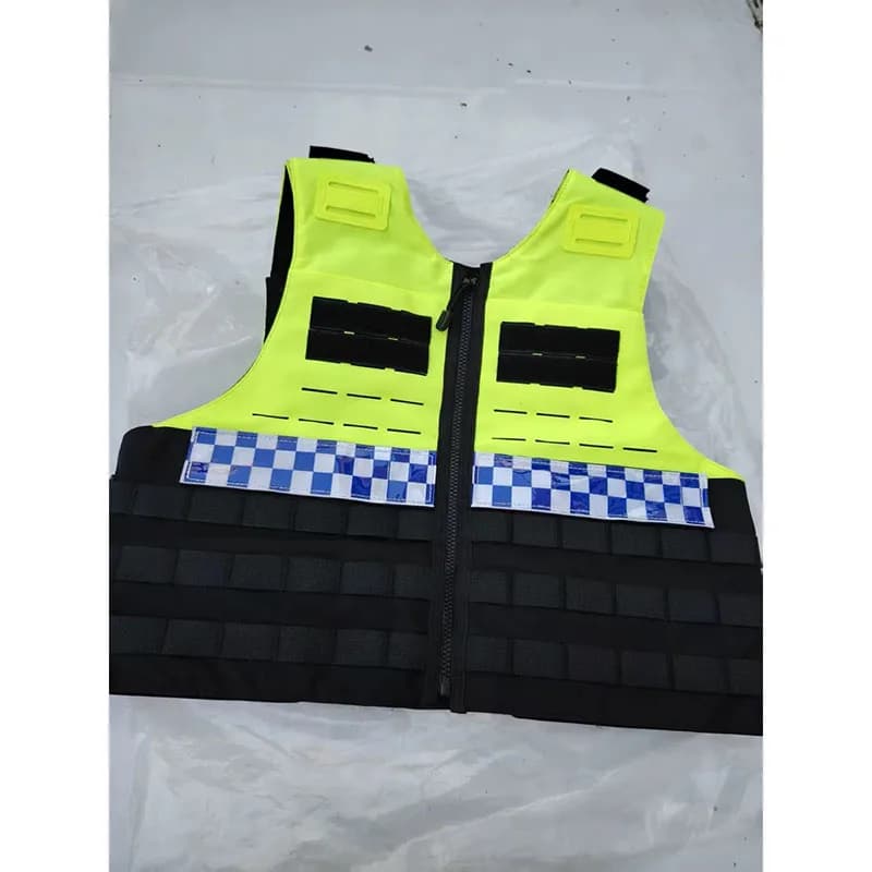 Gilet tactique fluorescent multifonction trajet - Veste entraînement haute visibilité pêche - Respirant anti-C