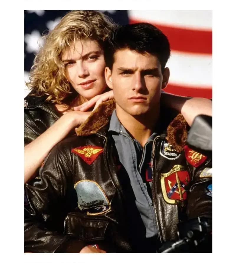 Veste bomber satin homme patch Top Gun brodé - Veste légère streetwear militaire style MA1 aviation