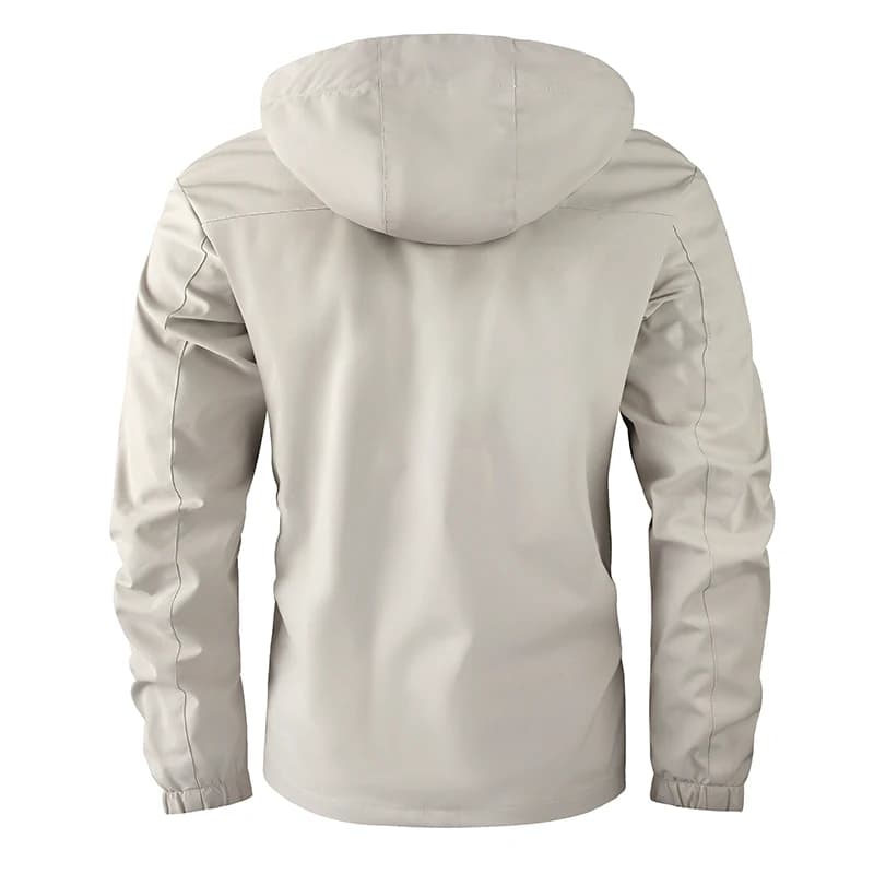 Veste de pêche décontractée capuche homme - Veste imperméable soft shell hiver grande taille