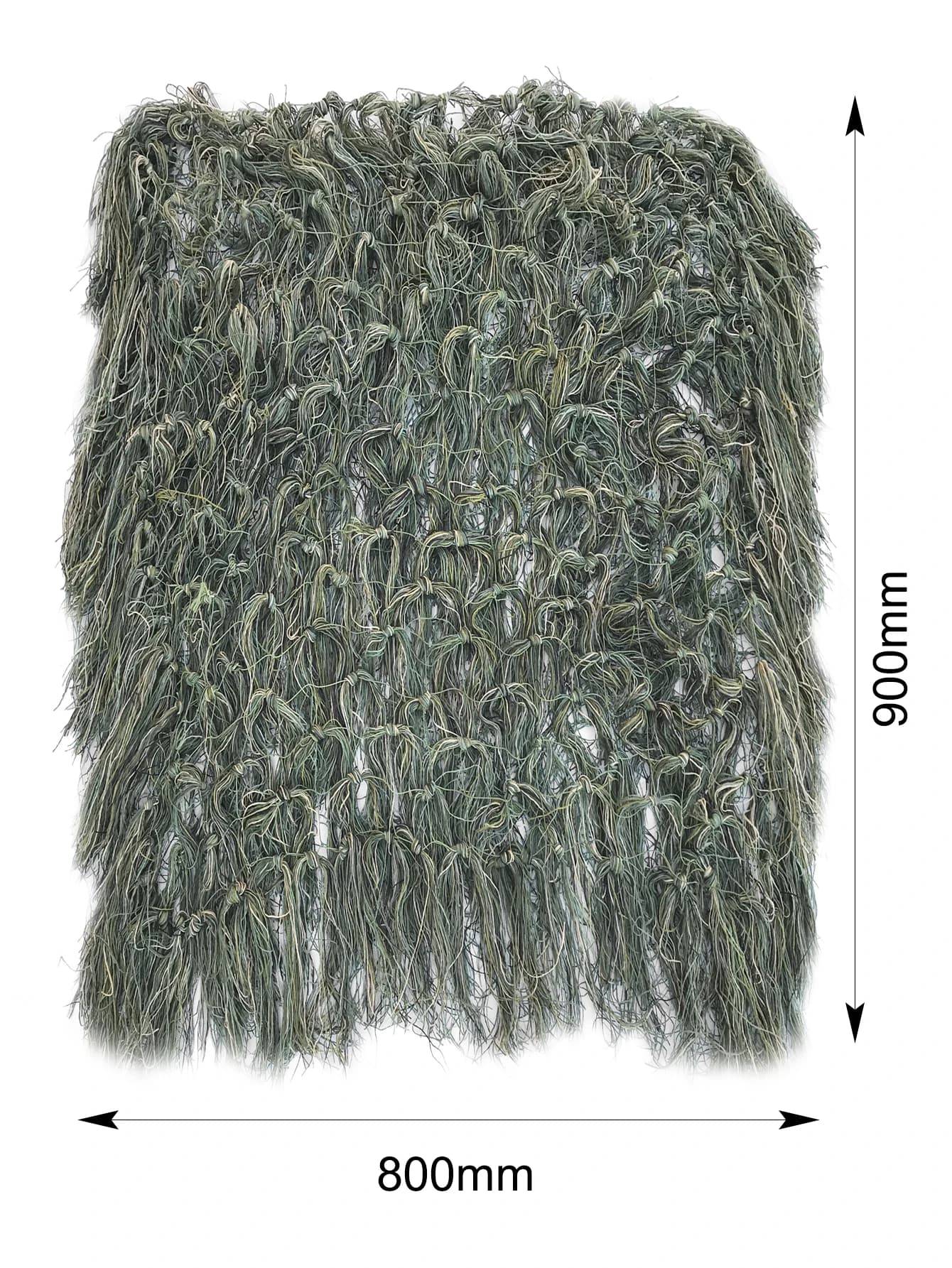 Couverture camouflage ghillie 80x90cm tricot main pour chasse pêche cape jungle désert herbe jaune