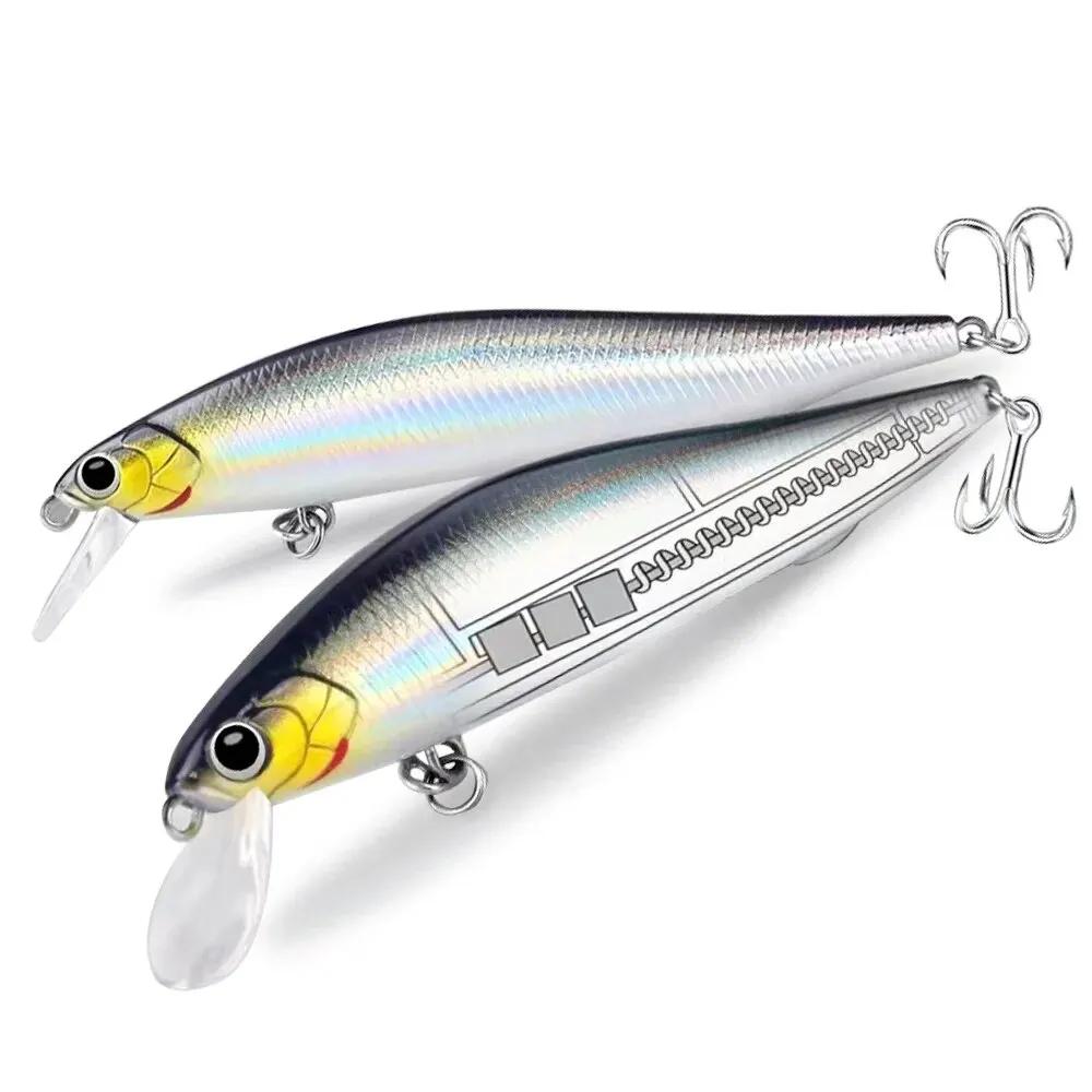 Leurre sinking minnow 14g avec système magnetic boost pour pêche carpe et carnassiers - long shot wobbler