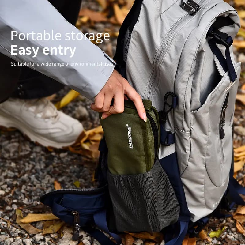 Chaise pliante camping pêche en alliage aluminium doré avec sac de transport - Siège robuste pour extérieur