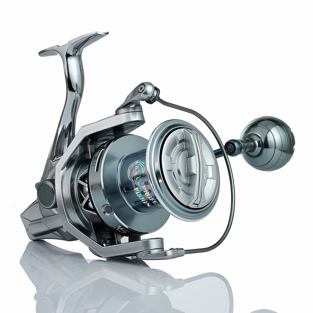 Moulinet de pêche surfcasting mer résistant 35kg, métal et anti-corrosion pour pêche sportive